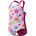 Toddler Girls Infant Print One Piece, Neon Flamingo, swatch