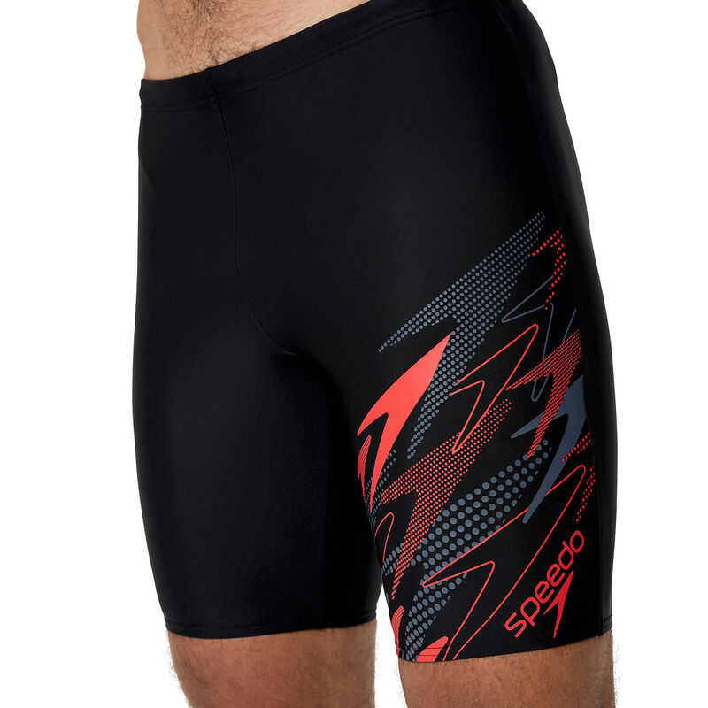 Mens Medley Logo Jammer Am, Anthracite/High Risk Red, hi-res image number 4