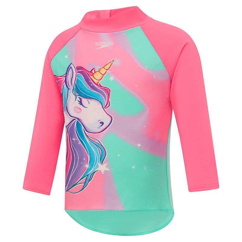 Toddler Girl Placement Long Sleeve Rashtop