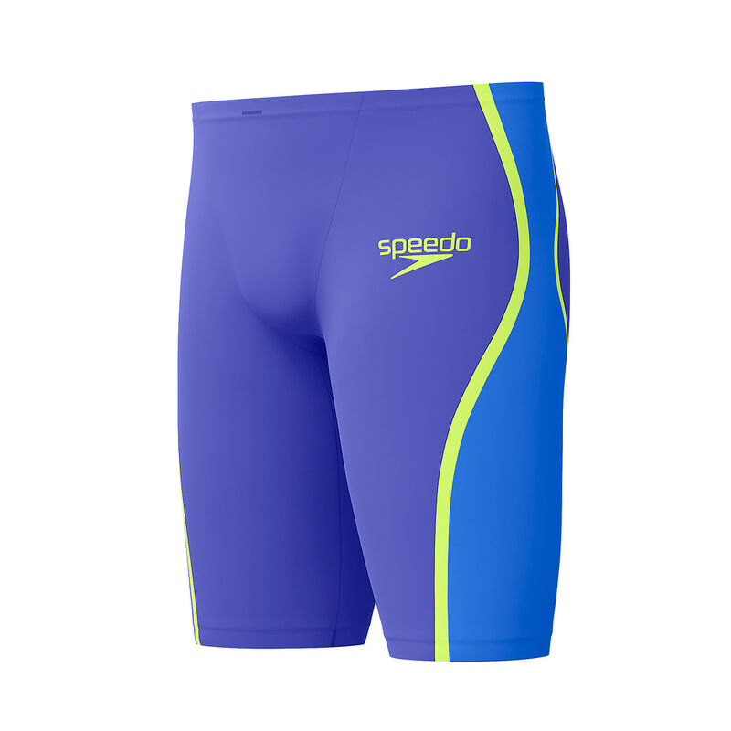 Mens Fastskin LZR Pure Intent 2.0 Jammer, Deep Royal / Cobalt / Hyper Yellow, hi-res image number 9