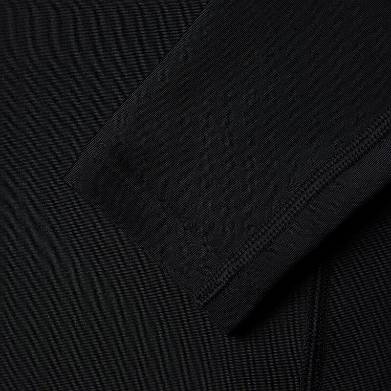 Mens Long Sleeve Rash Top, Black/White, hi-res image number 7