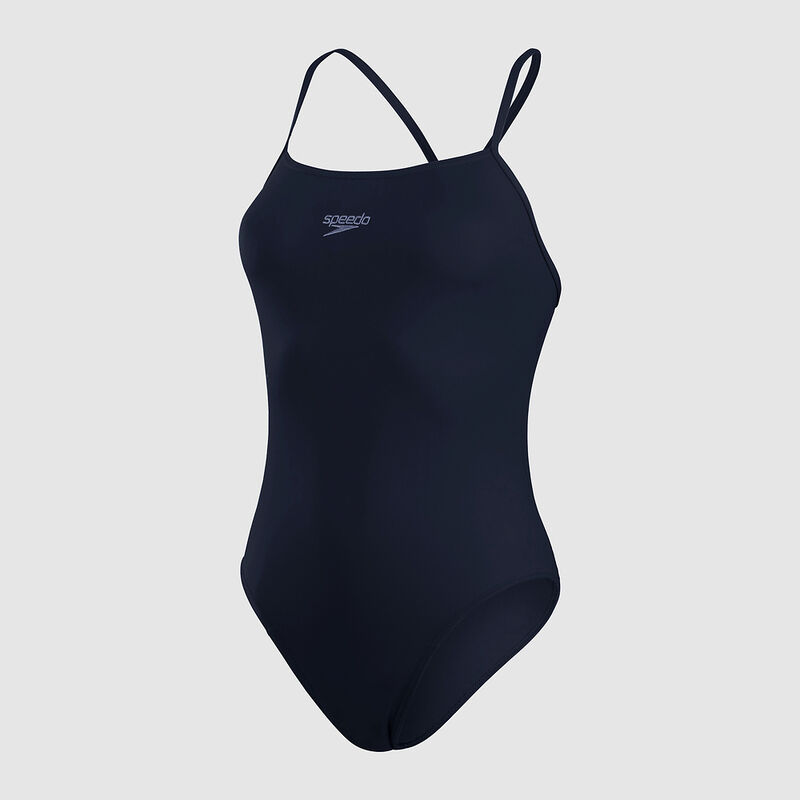 Womens Endurance+ Thinstrap One Piece, Navy, hi-res image number 5