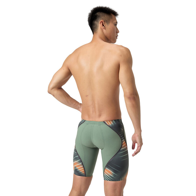 Mens Fastskin LZR Pure Intent 2.0 Jammer, Country Green/Nectarine/Iridescent, hi-res image number 3