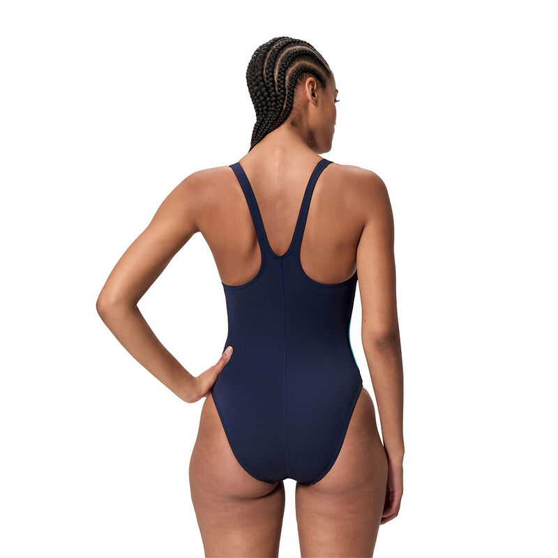 Womens Hyperboom Splice One Piece, Peacoat/Deep Sapphire, hi-res image number 3
