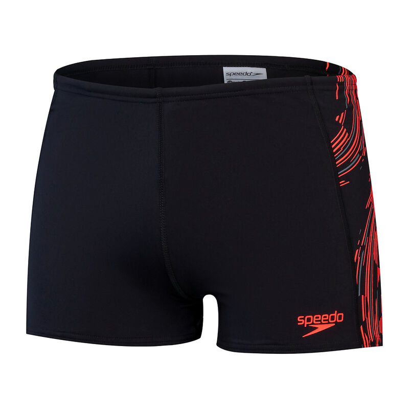 Mens Tech Panel Aquashort, Black /Siren Red /Usa Charcoal, hi-res image number 7