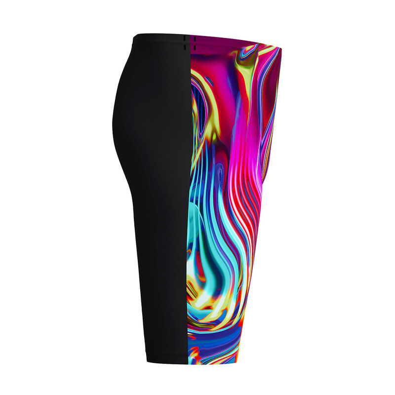 Mens Fastskin LZR Pure Valor 2.0 High Waisted Jammer, Black/Molten Blur, hi-res image number 9