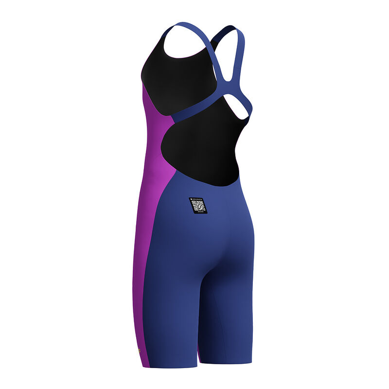 Junior Girls Fastskin End+ Kneeskin, Neon Jelly/Noble Navy, hi-res image number 6