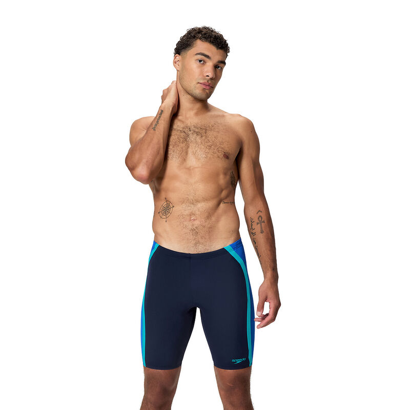 Mens Solid Spliced Jammer