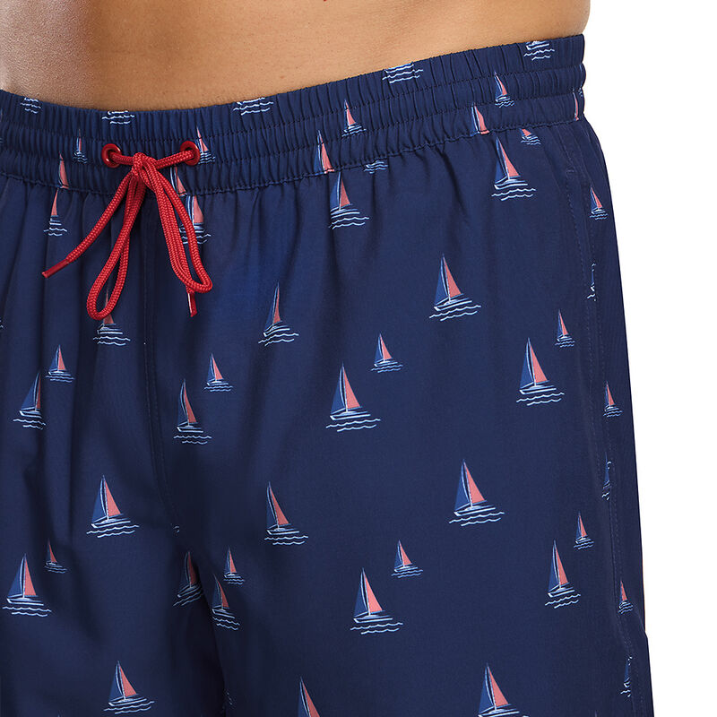 Mens Speedo Sail Boat Shorties, Aegan Denim, hi-res image number 4