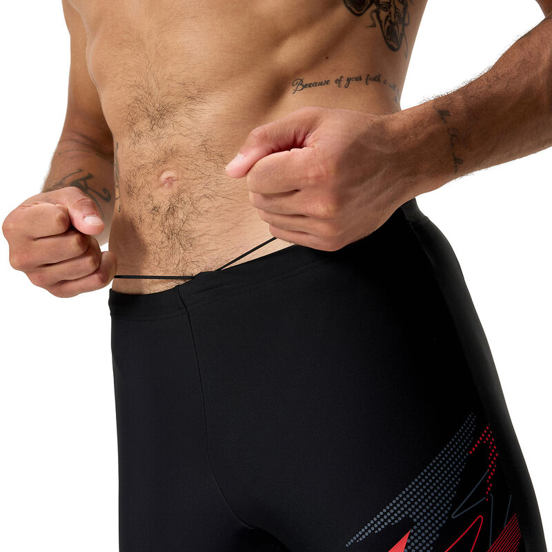 Mens Medley Logo Jammer Am, Anthracite/High Risk Red, hi-res image number 5