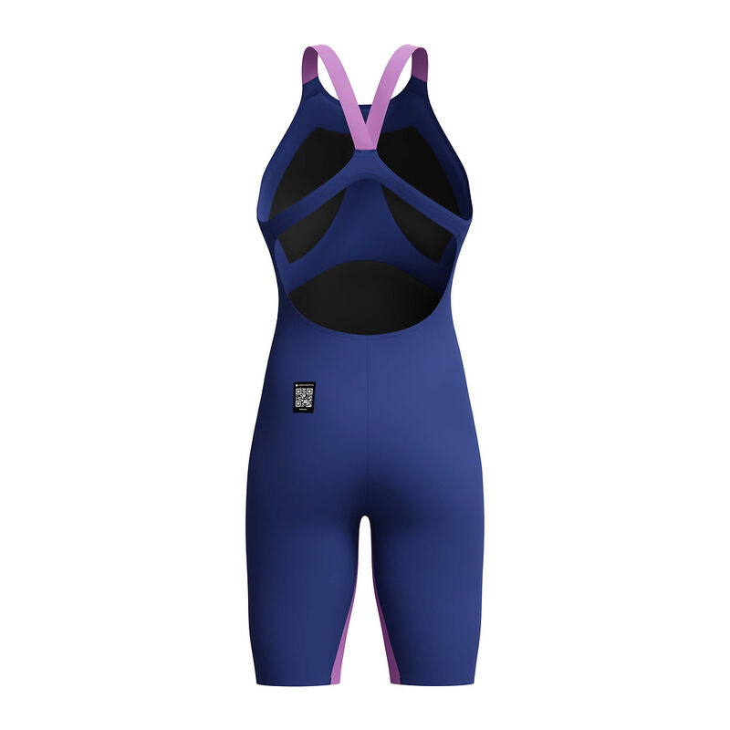 Womens LZR Valor 2.0 Openback Kneeskin, Noble Navy/Neon Jelly, hi-res image number 8