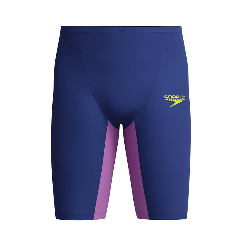 Mens LZR Valor 2.0 High/Waist Jammer, Noble Navy/Neon Jelly, hi-res image number 7