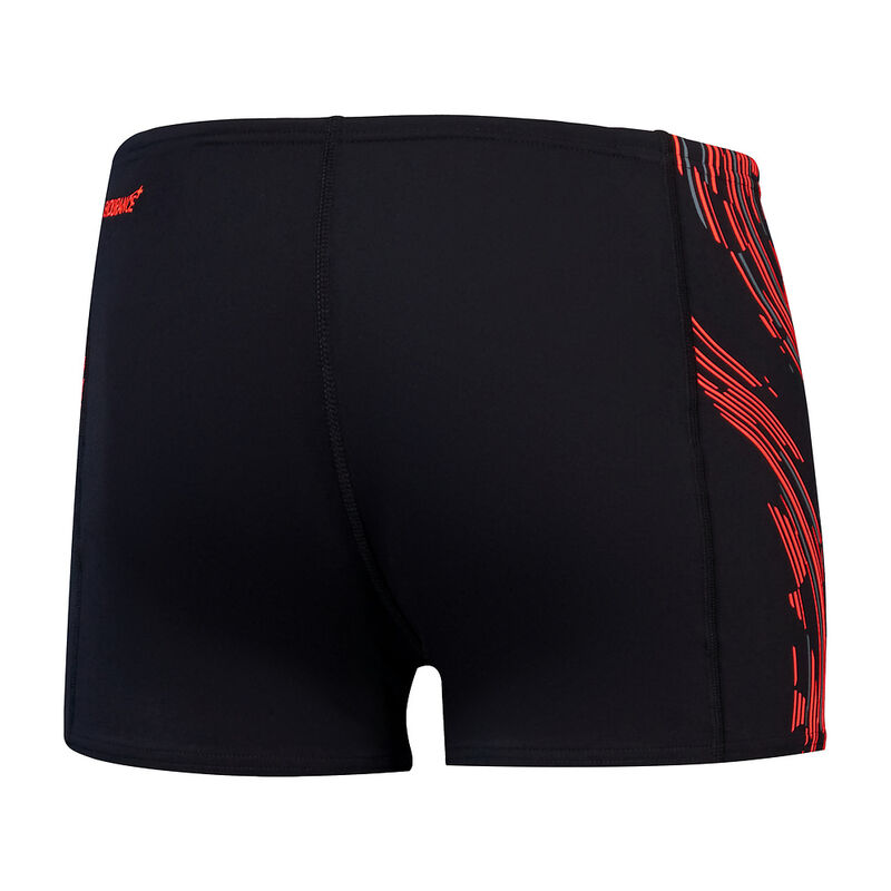 Mens Tech Panel Aquashort, Black /Siren Red /Usa Charcoal, hi-res image number 8