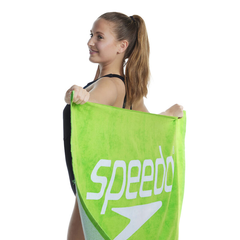 Logo Towel, Green/White, hi-res image number 3