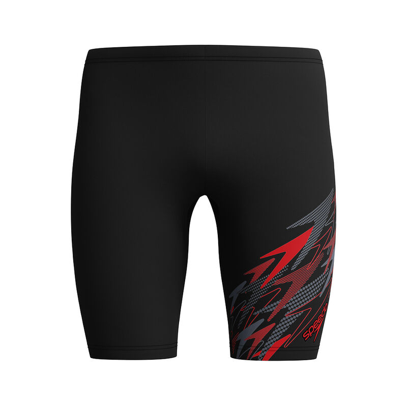 Mens Medley Logo Jammer Am, Anthracite/High Risk Red, hi-res image number 6