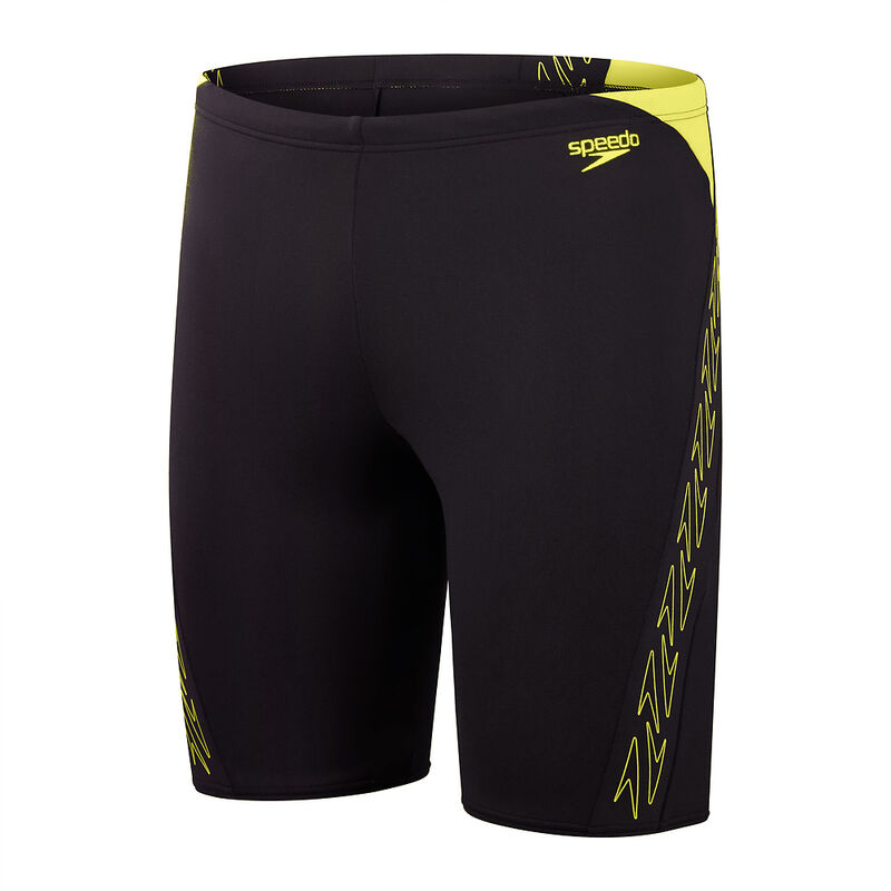 Mens Hyperboom Splice Jammer, Black/Lemon Drizzle, hi-res image number 7