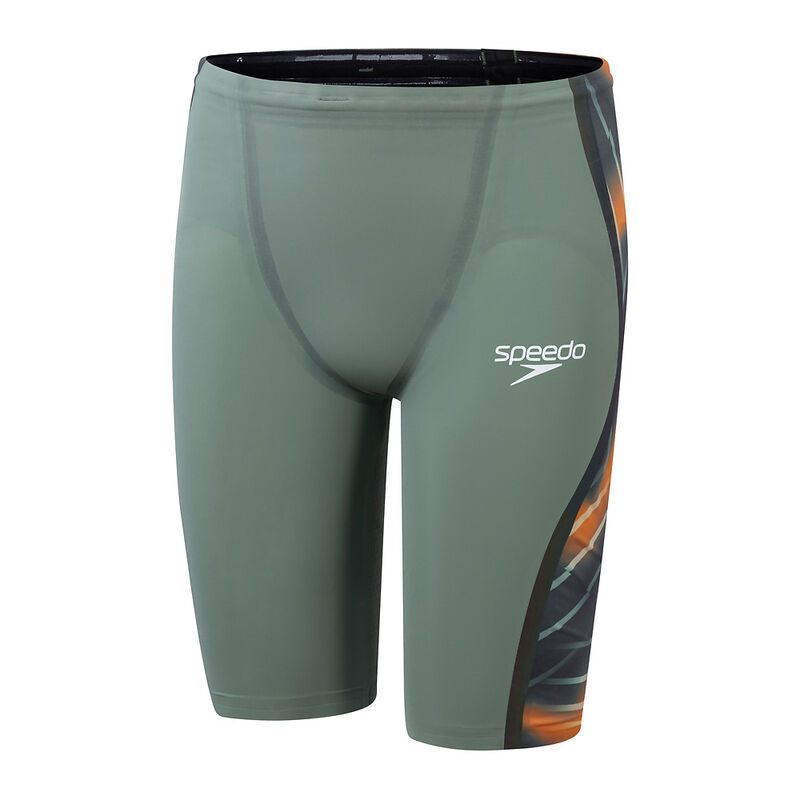 Mens Fastskin LZR Pure Intent 2.0 High Waist Jammer, Country Green/Nectarine/Iridescent, hi-res image number 7