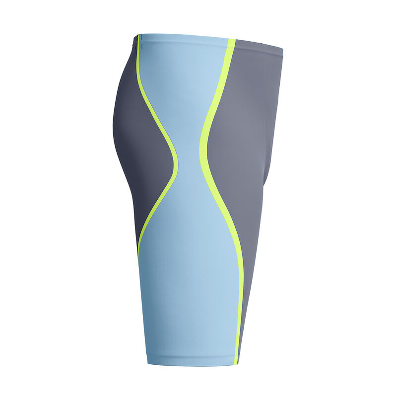 Mens Fastskin LZR Pure Intent 2.0 High Waist Jammer, Grey Lead/Acadia Blue/Hyper Yellow, hi-res image number 8