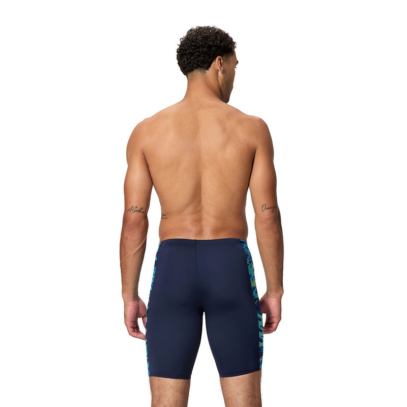 Mens Print Spliced Jammer, Peacoat/Deep Sapphire, hi-res image number 3