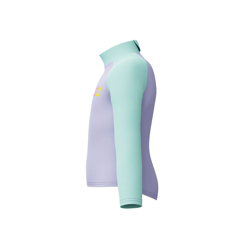 Toddler Girls Infant Print Ls Rashguard, Bright Lavender, hi-res image number 7