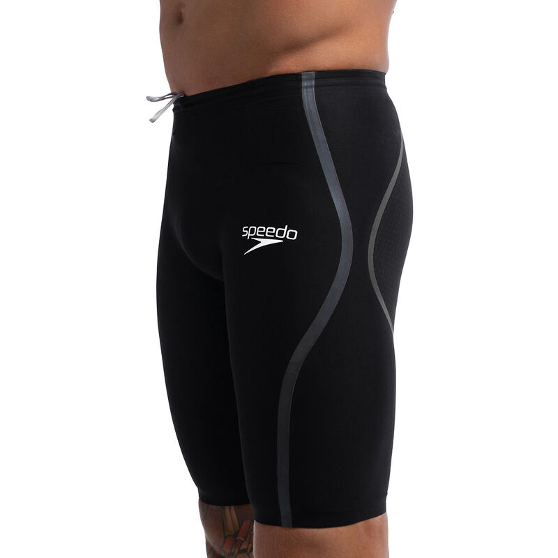 Mens Fastskin LZR Pure Intent 2.0 Backstroke Edition High Waist Jammer, Black/Iridescent, hi-res image number 6