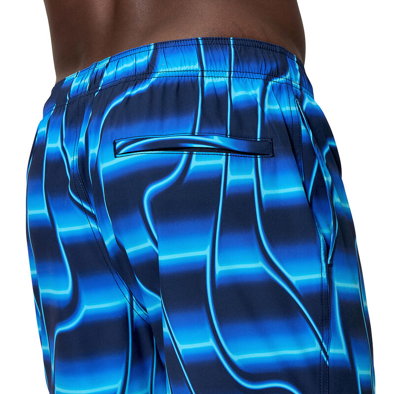 Mens Print Redondo Edge Volley 16" Watershort, Peacoat/Perwinkle, hi-res image number 4