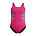 Junior Girls Duo Logo Placement Muscleback One Piece, Margarita Pink/Mayan Blue, swatch