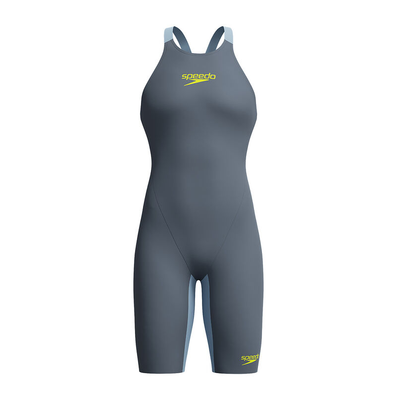 Womens Fastskin LZR Pure Valor 2.0 Closedback Kneeskin, Grey Lead/Acadia Blue, hi-res image number 8