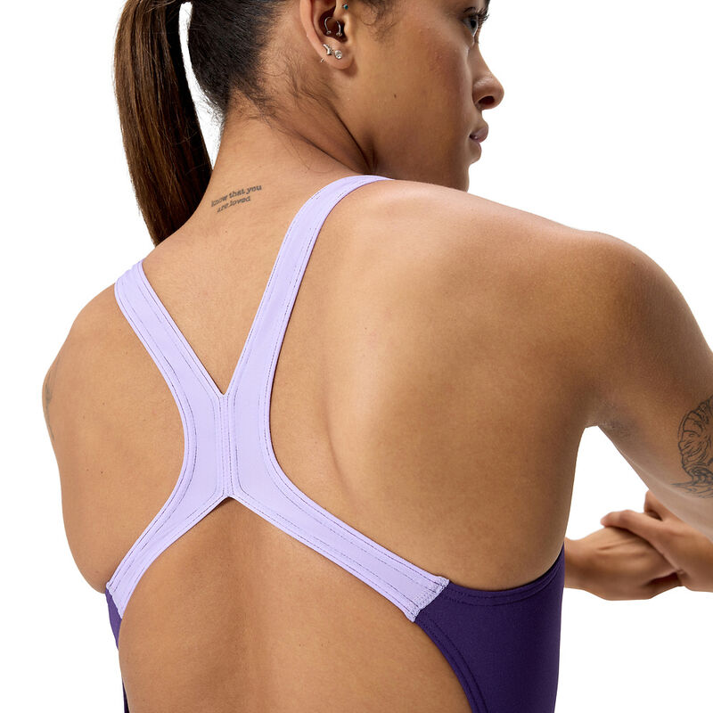 Solid Powerback One Piece, Acai Purple, hi-res image number 4