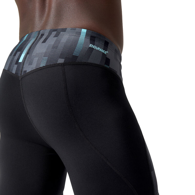 Mens END+ MAX Compression Mid Jammer, Black/Usa Charcoal/Marine, hi-res image number 4