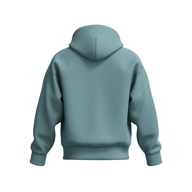 Mens Pro Fleece Hoodie, Storm Green, hi-res image number 7