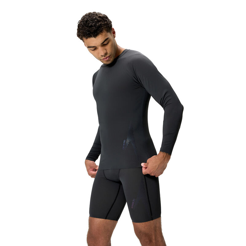 Mens Rashguard, Anthracite, hi-res image number 3
