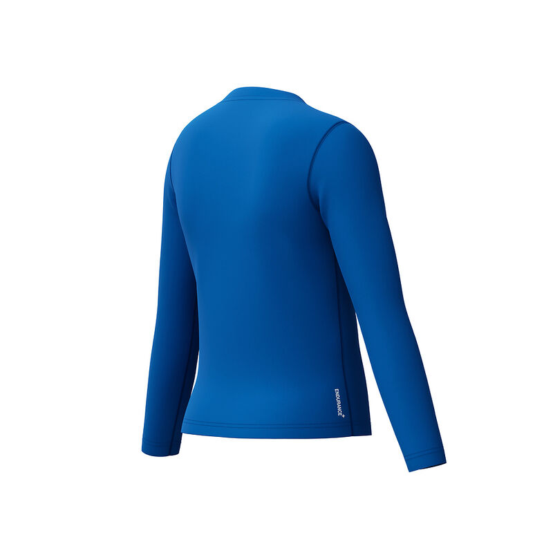Junior Boys Unisex Long Sleeve Classic Logo Rashguard, Turkish Sea, hi-res image number 4