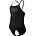 Junior Girls Classic Logo One Piece, Anthracite, swatch