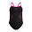 Junior Girls Plastisol Placement Thinstrap Muscleback One Piece, Flare Pink, swatch